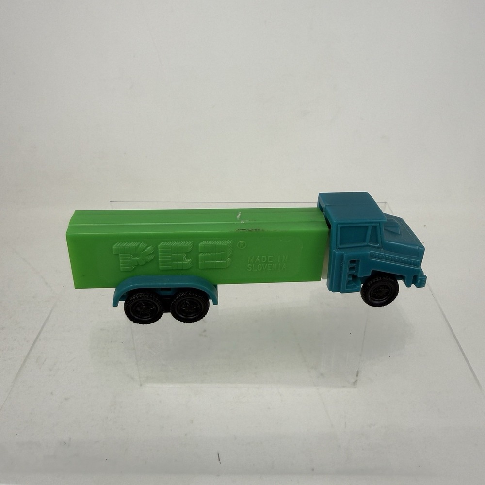 Vintage PEZ Truck Green & Blue No feet -  Made‎ in Slovenia
